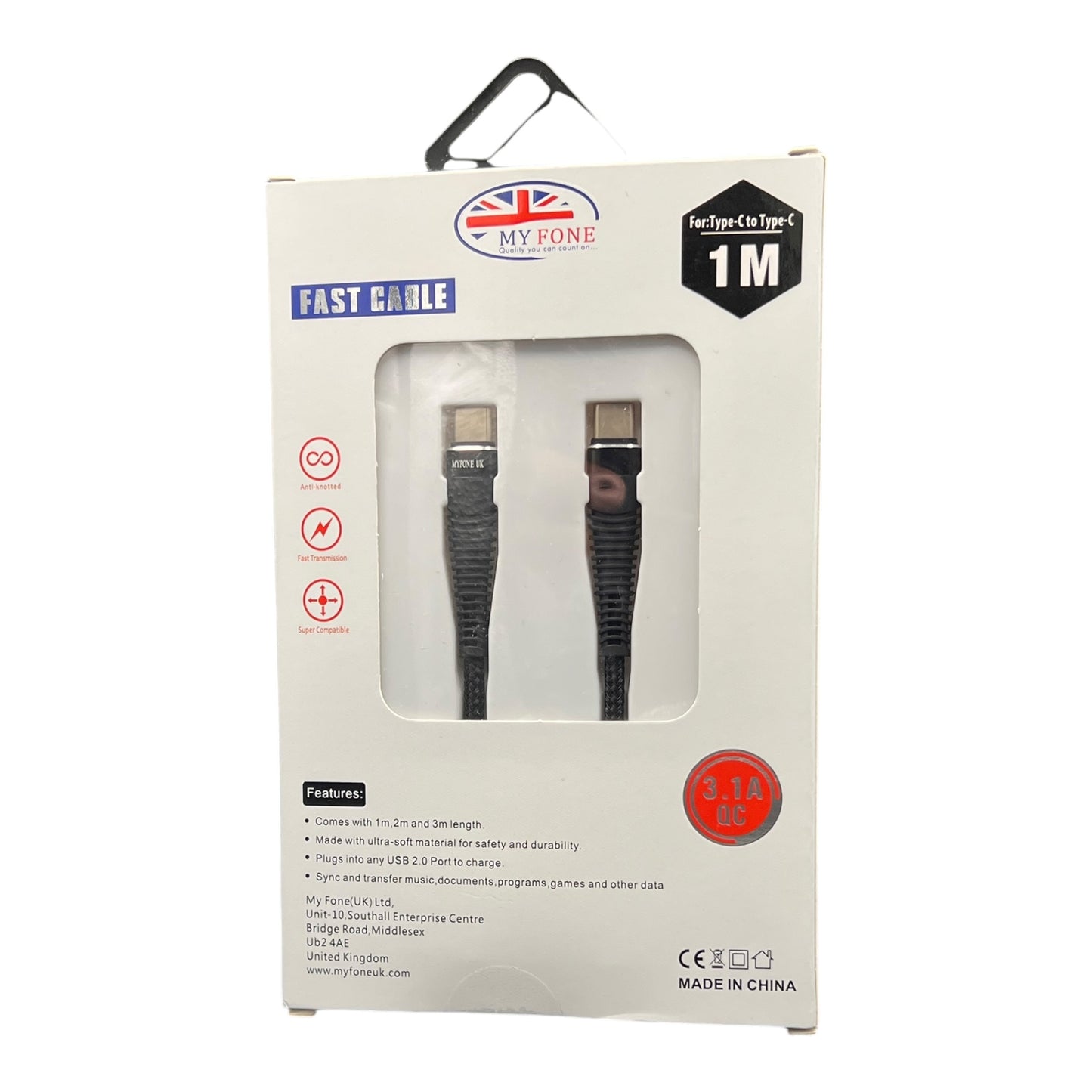 C to C 1m cable myfone