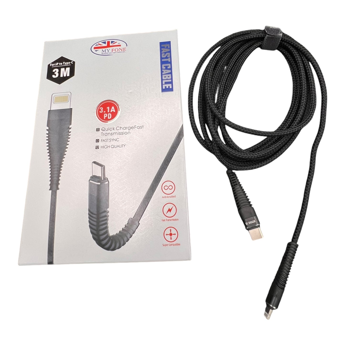 C to lightning 3m cable myfone