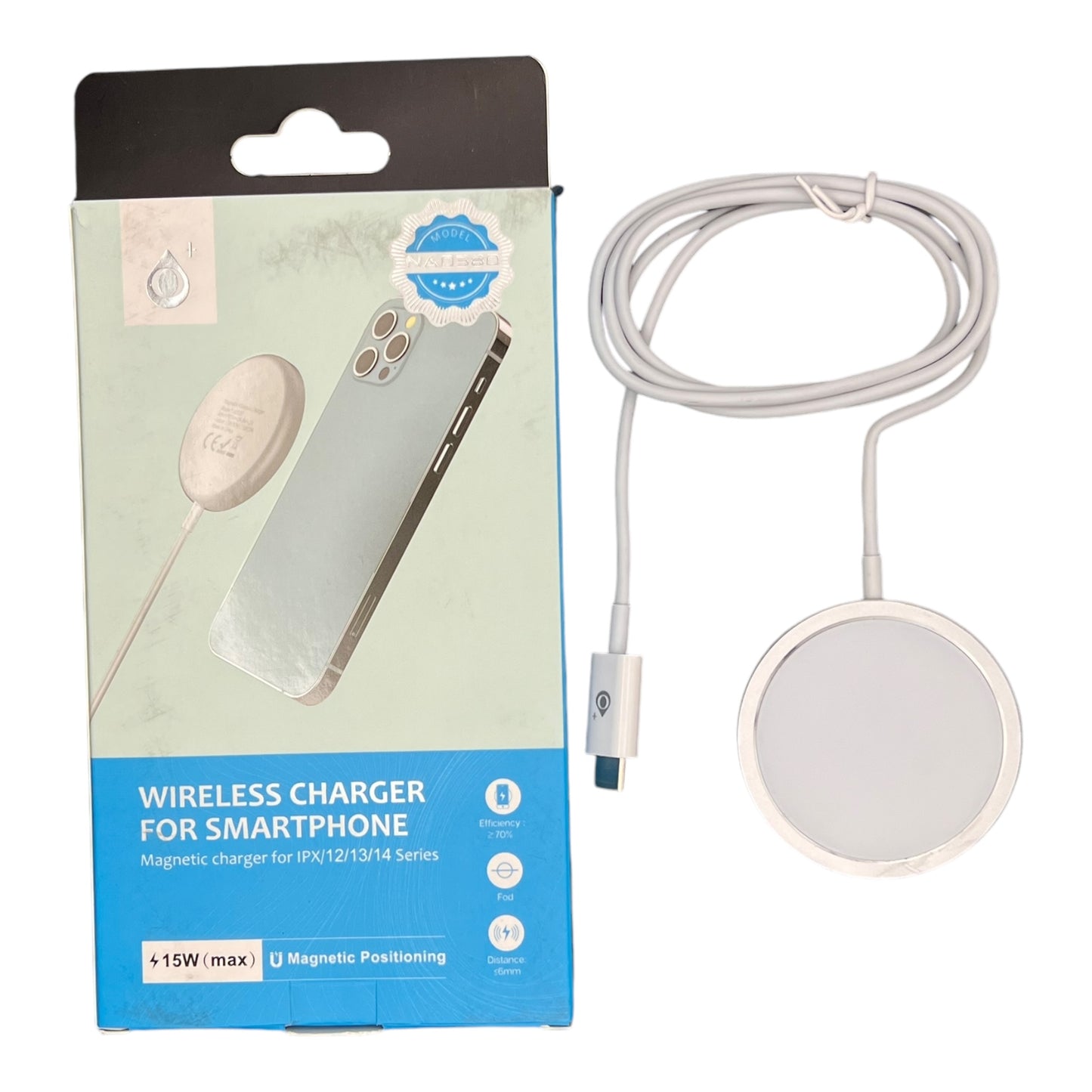 Wireless charger for smart phone blue magnetic positioning c type