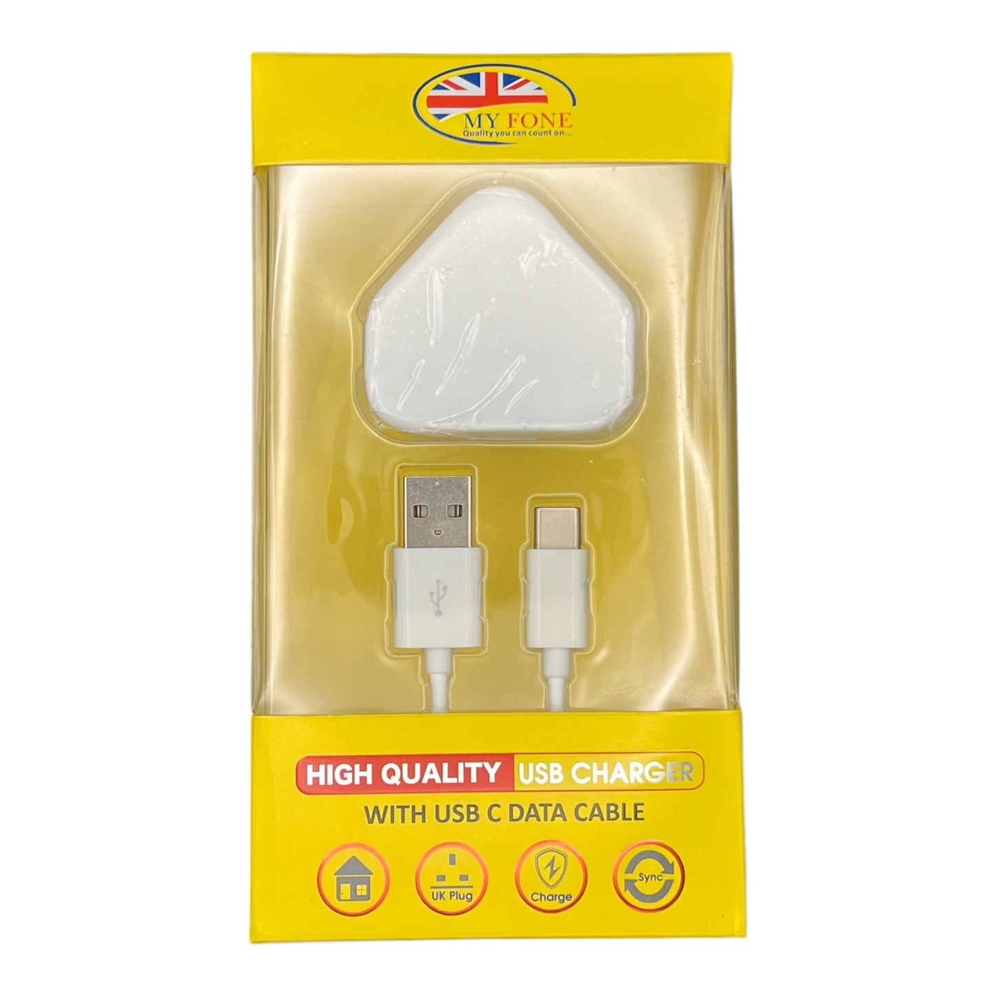 USB 2 C Charger with 1m data cable