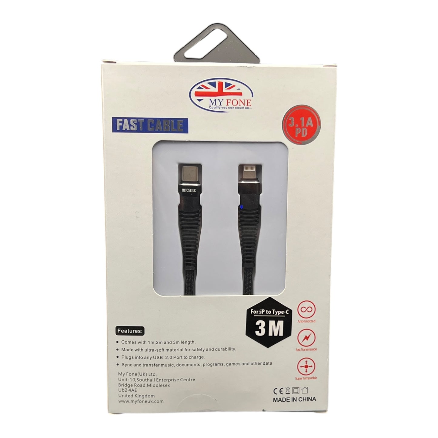 C to C 3m cable myfone
