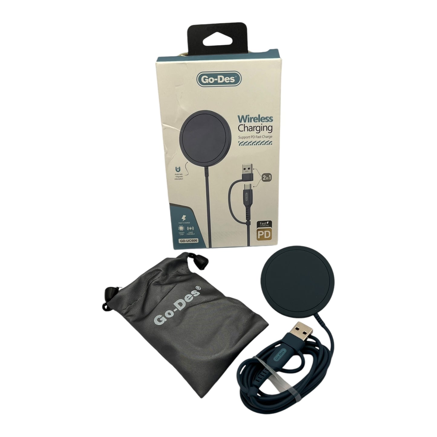 Go-Des 2 in 1 wireless fast charging Charger