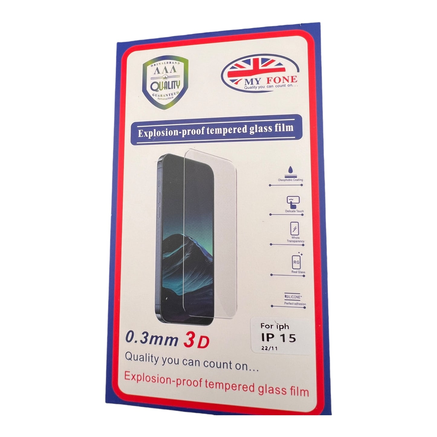 Screen Protector tempered glass iPhone 15 MyFone
