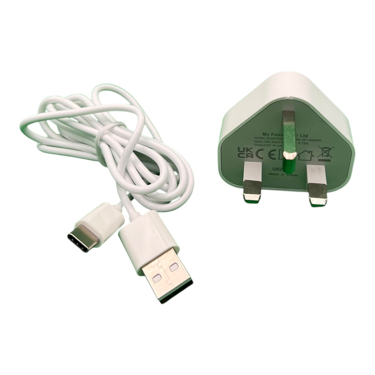 USB 2 C Charger with 1m data cable